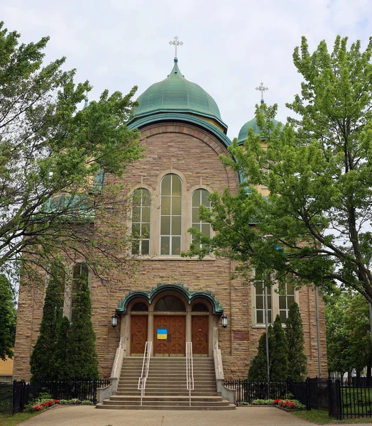 Montreal Quebec Canada 2022 Saint Sophie Ukrainian Orthodox Cathedral Designed — 图库照片