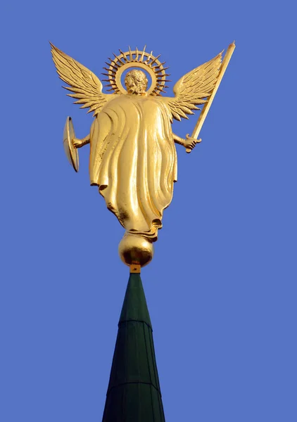 Kyiv Ukraine Archangel Michael Statue Entrance Saint Sophia Sofia Cathedral — Fotografia de Stock