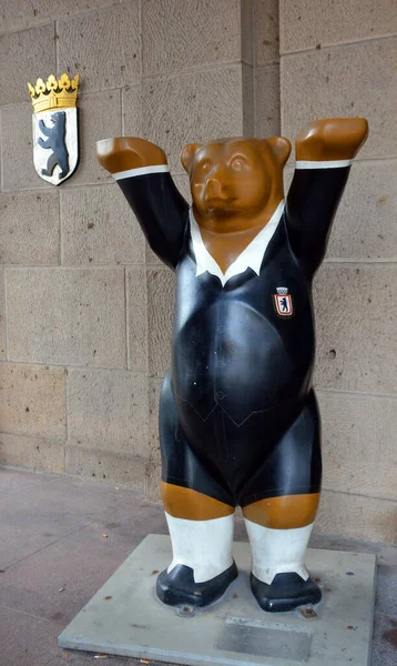 Berlin Niemcy Symbol Berlińskich Niedźwiedzi Buddy Rozpoczął Się Wydarzenia Artystycznego — Zdjęcie stockowe