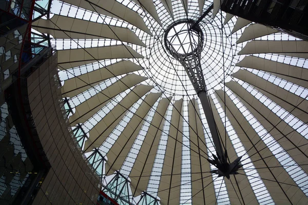 Berlin Németország Potsdamer Platz Potsdam Tér Fontos Köztér Közlekedési Csomópont — Stock Fotó