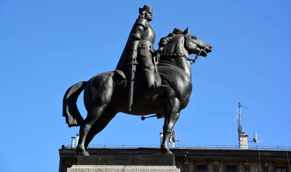 Kracow Poland Details Monument Battle Grunwald First Battle Tannenberg Battle — стоковое фото