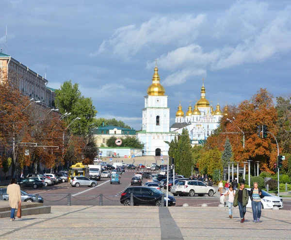 Kyiv Ukraine Mosteiro São Miguel Golden Domed Mosteiro Funcional Mosteiro — Fotografia de Stock