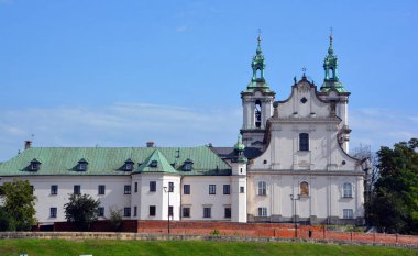 KRAKOW POLAND - 09: 13: 17: Aziz Mikail Kilisesi ve Aziz Stanislaus Piskoposu ve Şehit ve Pauline Babalar Manastırı, Skalka, ki bu Polonya 'da 