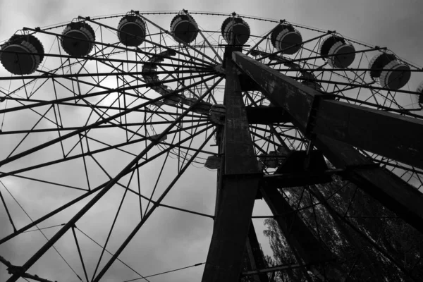 Pripvat Chernobyl Ukraine Ferris Wheel Ghost City Pripyat Exclusion Zone — 스톡 사진