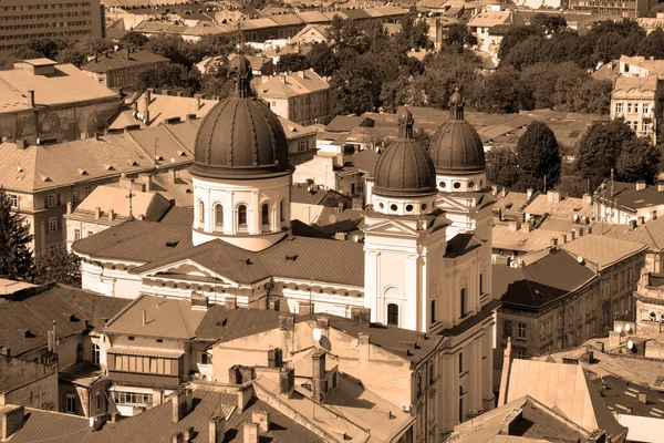 Lviv Ukraine Church Transfiguration Originally Built Roman Catholic Church Holy — Stok fotoğraf