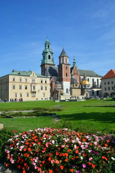 Krakow Polen Het Wawel Kasteel Een Kasteelresidentie Gebouwd Opdracht Van — Stockfoto