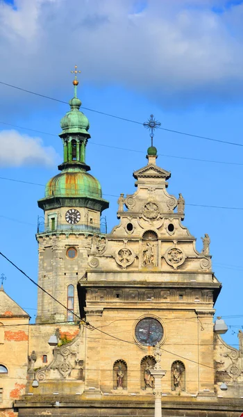 Lviv Ukraine Building Art Nouveau International Style Art Architecture Applied — Fotografie, imagine de stoc