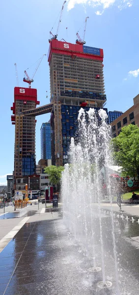 Montreal Canada 2022 Maestria Condominiums Mixed Use Building Complex Construction — Stok fotoğraf