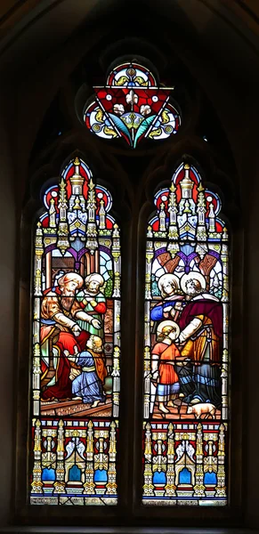 Montreal Canada 2022 Stained Glass Window Saint James United Church — Photo