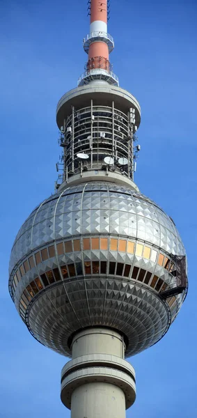 Berlin Germany Fernsehturm Television Tower Located Alexanderplatz Tower Constructed 1965 — Φωτογραφία Αρχείου