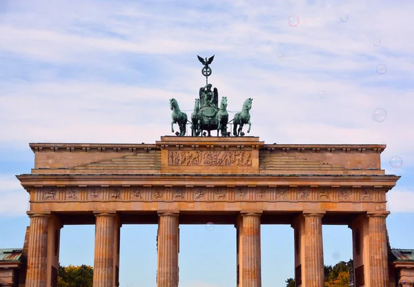 Berlin Germany Brandenburg Gate 18Th Century Neoclassical Monument Berlin Built — Fotografia de Stock