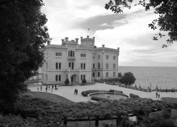 Trieste Italy 2019 Miramare Castle 19Th Century Castle Gulf Trieste — Φωτογραφία Αρχείου