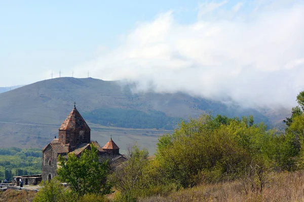 Sevan Armenia 2019 Sevanavank Kompleks Klasztorny Położony Półwyspie Północno Zachodnim — Zdjęcie stockowe
