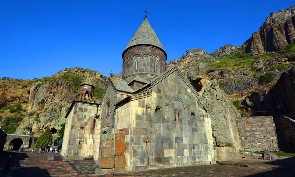 Kotayk Armenia Geghard Medieval Monastery Kotayk Province Armenia Carved Out — Stock Photo, Image