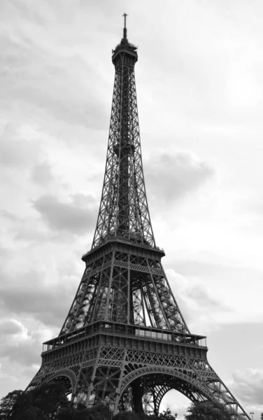 Paris France 2019 Close Eiffel Tower Tour Eiffel Built 1887 — Φωτογραφία Αρχείου