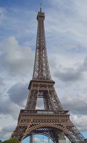 Paris France 2019 Close Eiffel Tower Tour Eiffel Built 1887 — Φωτογραφία Αρχείου