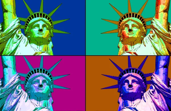 New York United States 1998 Статуя Свободи Нью Йорк Америка — стокове фото