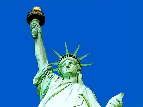 New York United States 1998 Statue Liberty New York America — Fotografia de Stock