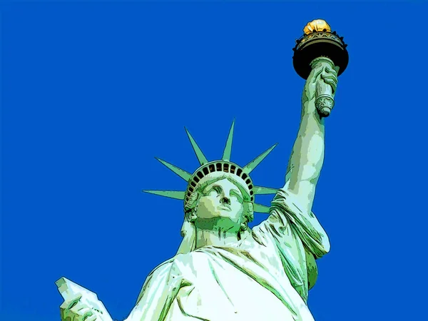 New York Birleşik Devletleri 1998 Özgürlük Anıtı New York Amerika — Stok fotoğraf