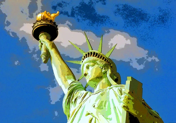New York United States 1998 Statue Liberty New York America — Stockfoto