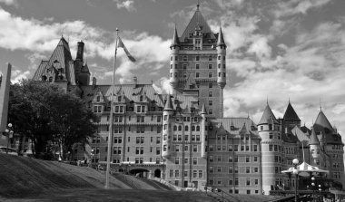 QUEBEC CITY CANADA 08: 19 19 20: Chateau Frontenac büyük bir otel.