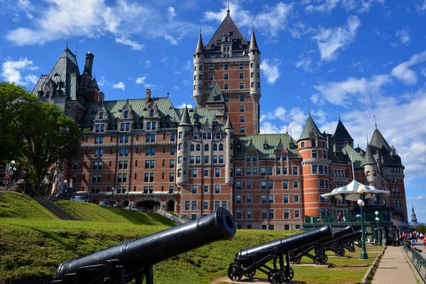 Quebec City Canada Chateau Frontenac Grand Hotel — Fotografia de Stock