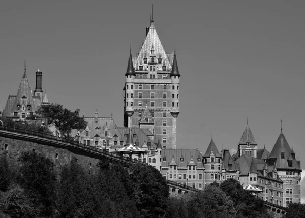 Quebec City Canada Chateau Frontenac Grand Hotel Designated National Historic — Stockfoto