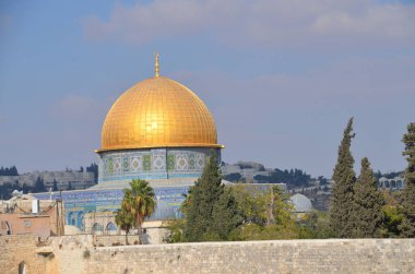 JERUSALEM ISRAEL 23: 10 16: Kudüs 'teki Kudüs' ün asil mabedi olarak bilinen Tapınak Dağı, dünyanın en önemli dini mekanlarından biridir..