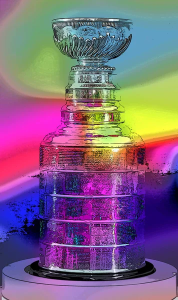 Montreal Canada Stanley Cup Championship Trophy Awarded Annually National Hockey — Foto Stock