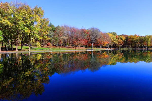 Beautiful Lake Park Autumn — Stockfoto