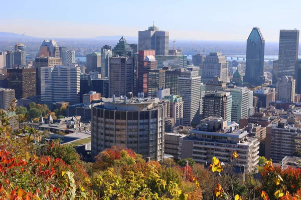 Montreal Quebec Canada 2011 View City Kondiaronk Belvedere Mount Royal — Stock Photo, Image