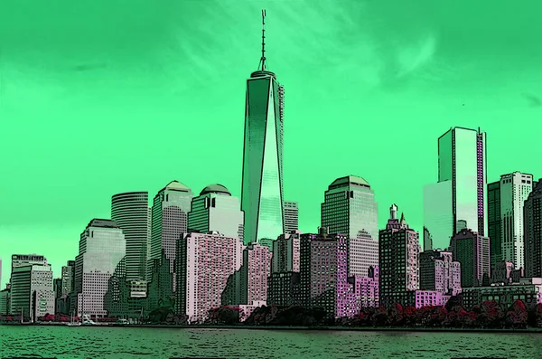 New York United States America 2013 Lower Mahattan One World — Stockfoto