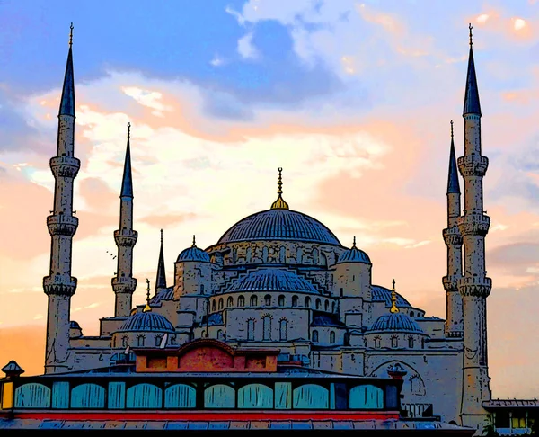Istanbul Turket October Szulejmán Mecset Török Suleymaniye Camii Egy Nagy — Stock Fotó