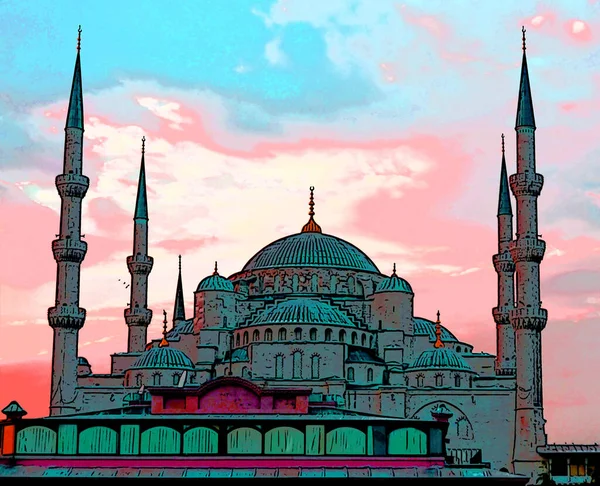 Estambul Turket October Mezquita Suleimana Turca Suleymaniye Camii Una Gran —  Fotos de Stock