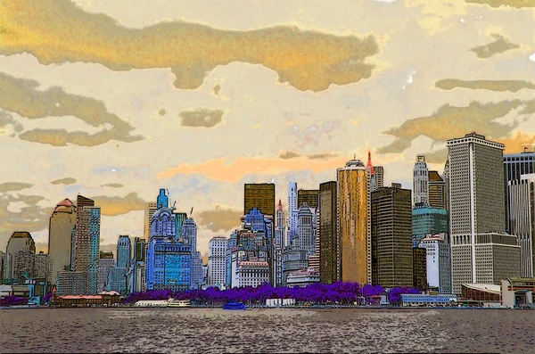 New York United States 2013 Lower Manhattan 2001 Cityscape Pop — Stock Fotó