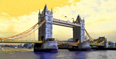 Tower Bridge, Londra, İngiltere. 