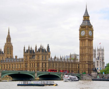 LONDON UNITED KINGDOM 02 06 2012: Big Ben is the nickname for the Great Bell of the striking clock at the north end of the Palace of Westminster