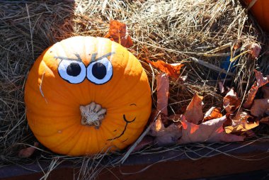 BROMONT QUEBEC CANADA 10 29 2021: Scarecrow at Les Epouvantables Bromont, is a fall season contest, that will bring the visitors back in time of the Old Village called West Shefford