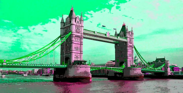 Tower Bridge Londynie Wielka Brytania — Zdjęcie stockowe