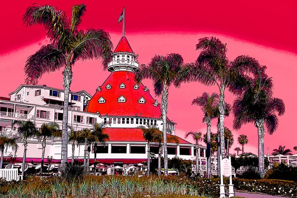 San Diego Usa April 2015 Victorian Hotel Del Coronado San — Stock Fotó