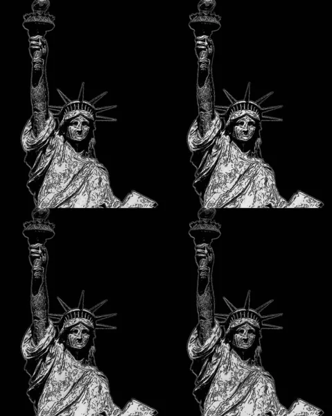 New York United States 1999 Statue Liberty New York America — kuvapankkivalokuva