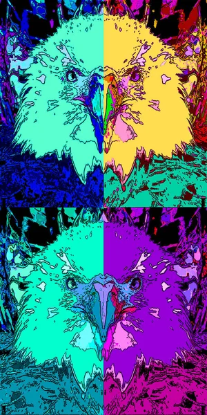 Иллюстрация Иконки Поп Арта Яркими Цветовыми Пятнами — стоковое фото