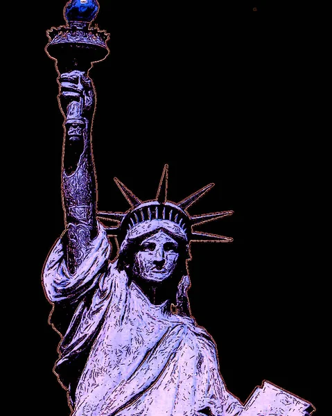 New York United States 2013 Statue Liberty New York America — Fotografia de Stock