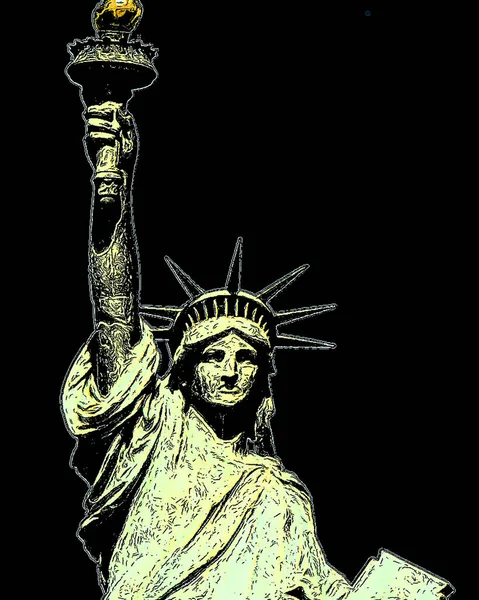New York United States 2013 Statue Liberty New York America — Stockfoto