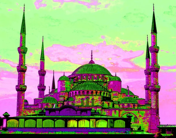 Istanbul Turket October Szulejmán Mecset Török Suleymaniye Camii Egy Nagy — Stock Fotó