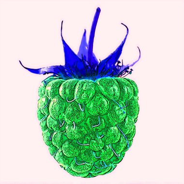 Ahududu işareti resimleme renk lekeli pop-art arkaplan simgesi