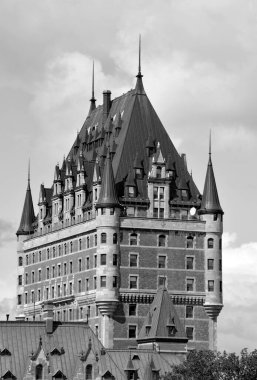 QUEBEC CITY CANADA 07 09 18: Chateau Frontenac is a grand hotel. It was designated a National Historic Site of Canada in 1980, generally recognized as the most photographed hotel in the world