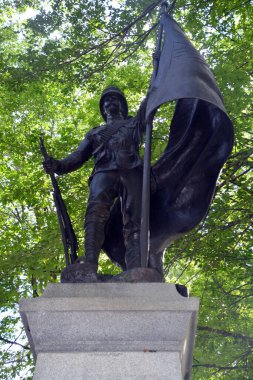 QUEBEC CITY CANADA 07 09 18: Boer War Memorial, Esplanade Park