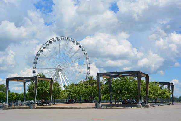 Montreal Canada Grande Roue Montreal Tallest Ferris Wheel Canada Allows — Zdjęcie stockowe