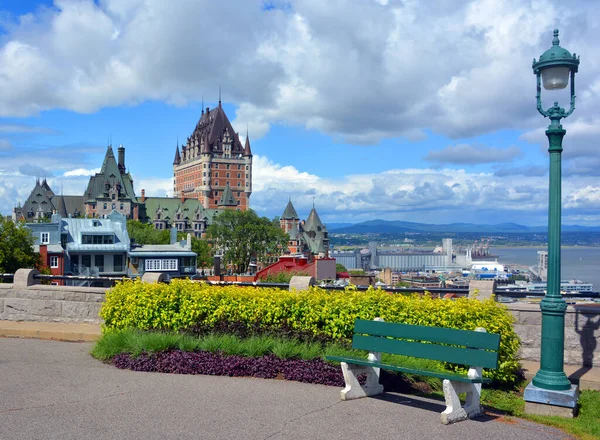 Quebec City Canada Chateau Frontenac Grand Hotel Designated National Historic — Stock fotografie